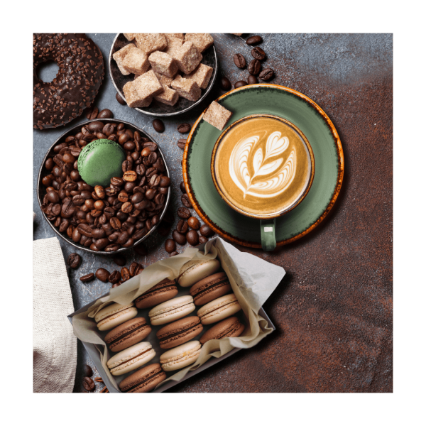orgie kávomila - kafe a zákusek